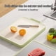 thumbnail image 4 of Tabla de cortar de doble cara de acero inoxidable y material de fibra | Tabla de cortar de cocina antideslizante grande de 15.7 "x11.7" | Superficie ranurada para carne, verduras, frutas | Fácil de, 4 of 7