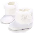 thumbnail image 4 of Newborn Baby Girls Boys Boots Soft Anti-Slip Sole Warm Winter Snow Booties Toddler Infant Prewalker Shoes, 4 of 7