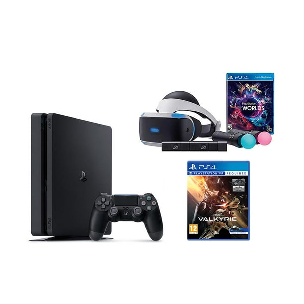 Playstation Vr Start Bundle 3 Items Vr Headset Move Controller Playstation Camera Motion Sensor Playstation 4 And Vr Game Disc Psvr Ev Valkyrie Walmart Com Walmart Com