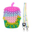 thumbnail image 1 of Bolsa De Hombro De Juguete Sensorial Con Burbujas De Empuje Con Correa De Hombro Extraíble, Juguetes Para Aliviar El Estrés, Juguete De Descompresión De Silicona Para Niños Y Adultos Kearding AP006416-03, 1 of 6