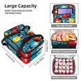 thumbnail image 3 of Bowling Insulated Double-Layered Lunch Bag with Two Compartments - Large Capacity Hand-Carry Meal Bags for Insulation and Refrigeration - 7.1x11.4x16.1 inches, 3 of 6