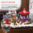 thumbnail image 5 of Alpine Corporation Animated Musical Christmas Theme Park Decor with 37 Multicolor LED Lights, 8 Holiday Songs, Moving Rides, and 5.9' Cord, 19" L x 12" W x 12" H, 5 of 12