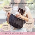 thumbnail image 4 of Kedzie Terrace Woven Crossbody Bag, Black (Women's), 4 of 7