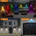 thumbnail image 6 of Slssqhz Solar Fence Lights Outdoor LED Color Changing IP65 Waterproof Lights for Fence Wall Deck Step Backyard Patio Railings Pool, 6 of 6
