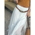 thumbnail image 2 of Women Boho Long Skirts Elastic Waist Chiffon Bohemian Midi Skirts Irregular Skirts Aesthetic Clothes, 2 of 6