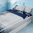 thumbnail image 2 of Erosebridal Coastal Lighthouse Zipper Twin Comforter Sets with Fitted Sheet and 2 Pillowcases, Sea Nautical Zipper Bedding Set, Navy Reversible, 2 of 7