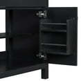 thumbnail image 6 of 30" Bathroom Vanity with Ceramic Sink, Modern Black Single Bathroom Cabinet with 2 Doors and a Shelf, Soft Close Doors, 6 of 19