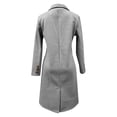 thumbnail image 4 of Duqingm Womens Winter Coats Women Oversized Long Winter Coats Warm Wool Blend Pea Trench Coat Overcoat Light Gray,L, 4 of 6