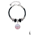 thumbnail image 2 of Delight Jewelry Silvertone Domed Multi Color MPharm Aunt Celtic Knot Leather Bead Bracelet, 7"+2" Extender, 2 of 4