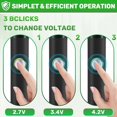 thumbnail image 5 of 510 Thread Mini Soldering Iron Kit 3-Gear Adjustable Voltage Black, 5 of 5