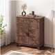 thumbnail image 1 of Estilo rural almacenamiento gabinete: 3 niveles adjustable estante con 7 gears, rustic kitchen y dining room organizer, multi-functional entrada gabinete, waterproof - brown, 1 of 6