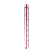 Uxcell 5.91'' Engineer Triangular Scale Plastic Architect Rulers Plastic Transparent 1pcs