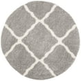 thumbnail image 6 of Parma Lyssa Geometric Shag Area Rug by Chateau Lyon Area Rug, Grey/Cream, 3' x 5', 6 of 8