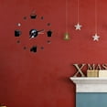thumbnail image 6 of WHAMVOX  Boho Clocks for Walls Coffee Kitchen Dining Decor Aesthetic Office Black, 6 of 8