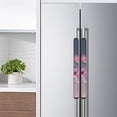 thumbnail image 3 of NETILGEN Fleurs Roses Lavables Housses de Poignée de Porte de Réfrigérateur Lot de 2, Protecteur Antidérapant pour Réfrigérateur Four Éloigner les Empreintes Digitales Taches d'Huile Liquide Tache Alimentaire Décoration de Cuisine Maison, 3 of 6