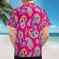 thumbnail image 6 of High Quality Hawaiian Shirts for Men Short Sleeve Aloha Beach Shirt Floral Summer Casual Button Down Shirts Blouses OCHSR4, 6 of 7
