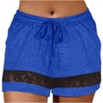 thumbnail image 2 of aidice Summer Shorts for Women Casual Drawstring Elastic High Waisted Fitting Comfy Lace Sweat Shorts, 2 of 6