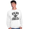 thumbnail image 5 of Real Men Build Auto Mechanic Life Men's Long Sleeve Tee T Shirt Brisco Brands X, 5 of 6