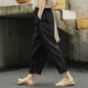 thumbnail image 1 of WILLBEST Pantalones Cargo para Mujer: Pantalones Casuales con Cintura Elástica, Bolsillos y Detalle de Cuerda. Extra Grande, 1 of 6