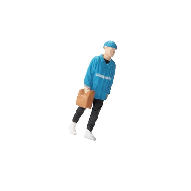 Dalazy 1:64 People Figures Mini Deliveryman for Scenery Landscape Decoration Layout Style A