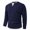 Navy, variant on Men's Knit Pullover Sweater Notch Neck Long Sleeve Casual Ribbed Top