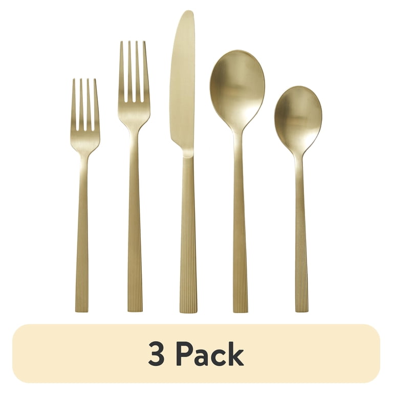 Better Homes & Gardens River 20-Piece Gold Flatware Set photo 1