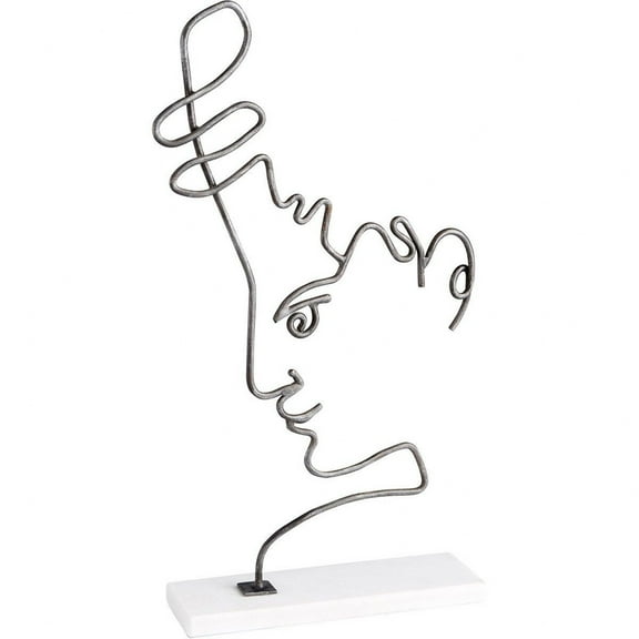 Cyan Design 10986 Viso 11"W X 3-3/4"D X 21-1/2"H People And Figures Sculpture - Raw Iron