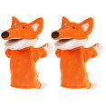 thumbnail image 2 of 2Pcs Fox Puppet Toys For Kids Home Play Dexterity Improvement 22X15X10CM Animal Shape, 2 of 4
