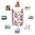 thumbnail image 6 of Fotbe Koi Fish And Corals Laundry Basket with Handles, Waterproof Large Laundry Hamper, Wash Bag for Corner Dorm, Rolling Laundry Basket with Handles-Small, 6 of 8