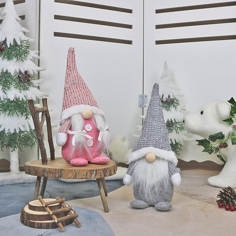 Vikakiooze 2022 Christmas Decorations, Decorative Dolls, Christmas Decorations, Faceless Elderly Dolls, Window Decorations Gray Christmas Decorations - Walmart.com