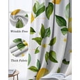 thumbnail image 3 of Summer Lemon Kitchen Curtains Botanical Leaves Pastoral Watercolor Cafe Short Curtains for Bathroom Blackout Window Curtain Grommet Small Window Treatment Drapes for Bedroom Living Room 27.5"x39"x2, 3 of 9