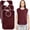 Burgundy, variant on Utopia Towels 3 Pack Premium Unisex Adult Bibs for Elderly Women Men, Waterproof Bib for Eating, Adjustable and Washable Blue