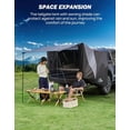thumbnail image 3 of JOYTUTUS Truck Tent with Awning, Truck Bed Tailgate Tent Canopy (Only Fits Full-Size Truck with Soft Topper or Camper Shell), 3 of 8