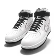 thumbnail image 1 of $250 NIB NEW Mens Ni&ke Air Force 1 High Top White Shadow Custom Leather BB Shoes, 1 of 6