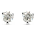 thumbnail image 2 of 1 1/2 Carat 6MM Round Cut Lab Created Moissanite Diamond Solitaire Stud Earrings In 14K White Gold Over Sterling Silver Jewelry For Women (VVS1 Clarity, 1.50 Cttw), 2 of 4