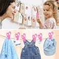 thumbnail image 2 of Pinzas de plástico multiusos que se añaden fácilmente a perchas de plástico Perchas de terciopelo, pinzas para ropa para perchas de plástico Perchas para pantalones, 2 of 5