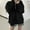 Black Coat for Winter, variant on XPMWRP Women's Oversized Solid Color Quilted Coat Zip Up Hoodies Casual Jackets Y2k Clothes Trendy Outfits 2025 with Pockets Black L