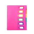 thumbnail image 2 of HengDidi 6 Pocket Rainbow Accordion File Organizer Colorful Plastic Folder for Office Documents A4 Paper Storage with Elastic Closure Home Portable, 2 of 6