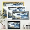 thumbnail image 4 of Designart 'Gold and Dark Blue Abstract Waves I' Modern Framed Art Print, 4 of 4