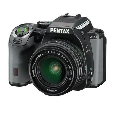 Pentax K-S2 - Digital camera - SLR - 20.12 MP - APS-C - 1080p - 3x optical zoom DA L 18-55mm AL lens - Wi-Fi, NFC - black, racing (Best Pentax 35mm Camera)