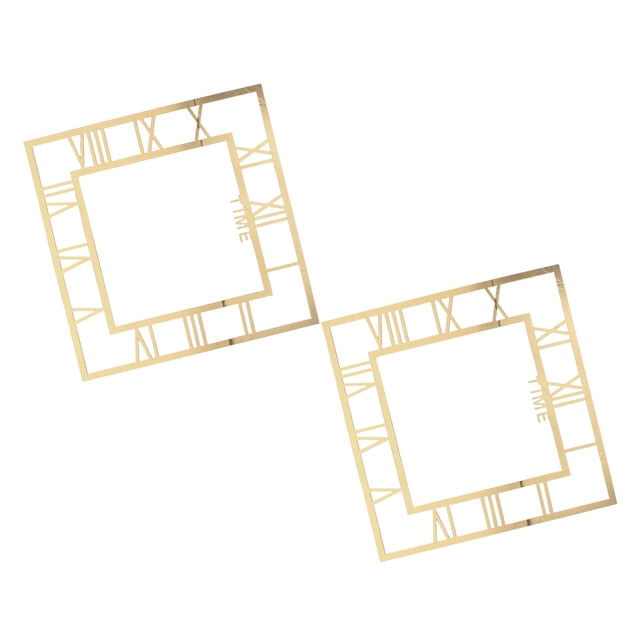CRAFTHROU 2Ud Pegatina Decorativo De Acrílico Con Dorado Para Y Oficina