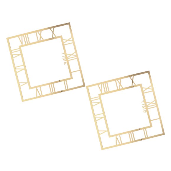 CRAFTHROU 2Ud Pegatina Decorativo De Acrílico Con Dorado Para Y Oficina