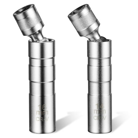 

2 Pcs Steel Accesorios De Automã³vil Para Celular Car Assorories Spark Plug Socket Wrench Ultra Thin Accessories