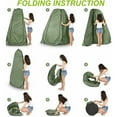 thumbnail image 6 of LUVCMFT Pop Up Privacy Tent, Shower Tent Portable Outdoor Camping Bathroom Toilet Tent Changing Dressing Room Privacy Shelters Room for Outdoors Indoor(Camo, L), 6 of 7