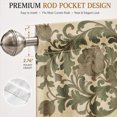 thumbnail image 4 of Rdsfhsp Vintage Damask Floral Pattern Window Valance Elegant Luxury Short Curtain Rod Pocket Living Room, 4 of 5