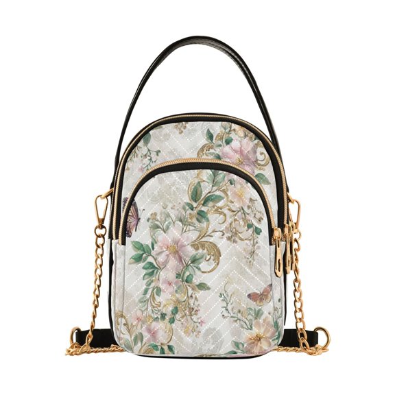 DIXRUYEE Cross Body Fashion Shoulder Waist Purse Bags Soft Blossom Elegance Pocket Handbags