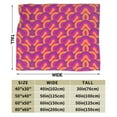thumbnail image 6 of Colorful Fabric Geometric Throw Blanket, Super Soft Anti-Pilling Flannel Blankets, 60"x50", 6 of 8