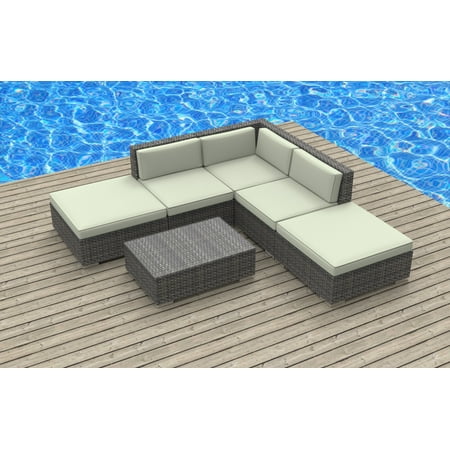 Urban Furnishing Bali 6pc Modern Outdoor Wicker Patio Furniture Urban Furnishing Bali 6pc Modern Outdoor Wicker Patio Furniture Modular Sofa Sectional Set Fully Embled Biege