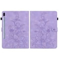 thumbnail image 5 of XYX for Samsung Galaxy Tab S6 10.5 inch SM-T860/T865/T867 Case, PU Leather Slim Folio with Multi-Angle Stand - Purple Lily Flower, 5 of 7