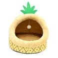 thumbnail image 4 of Nido para gatos semicerrado, cama para gatos, casa universal acogedora con pelota de juego, cama cálida para dormir para gatos, casa para mascotas, M, 4 of 8